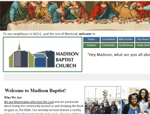 Tablet Screenshot of madisonbaptistmontreal.com